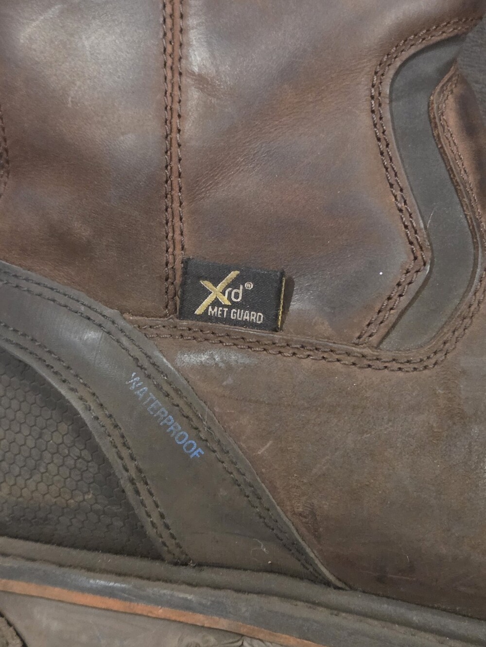 Cody James Brown Leather Pull-On Work Boots - Picture 4 of 14